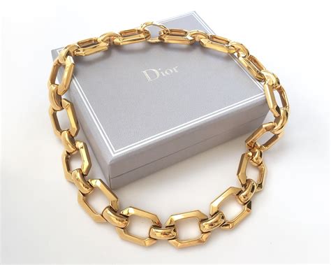 christian dior necklace gold|genuine christian dior necklace.